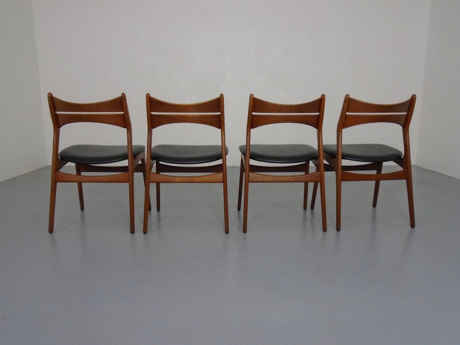 Teak Model 310 Dining Chairs by Erik Buch for Chr. Christensen, Denmark, 1960s, Set of 4