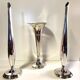 Lots of Small Antique Soliflore Vases Brass & Silver-Plated Bronze WMF Art Dec