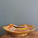 Fruit bowl, ceramic dish Vercor Vallauris style 60s 70s