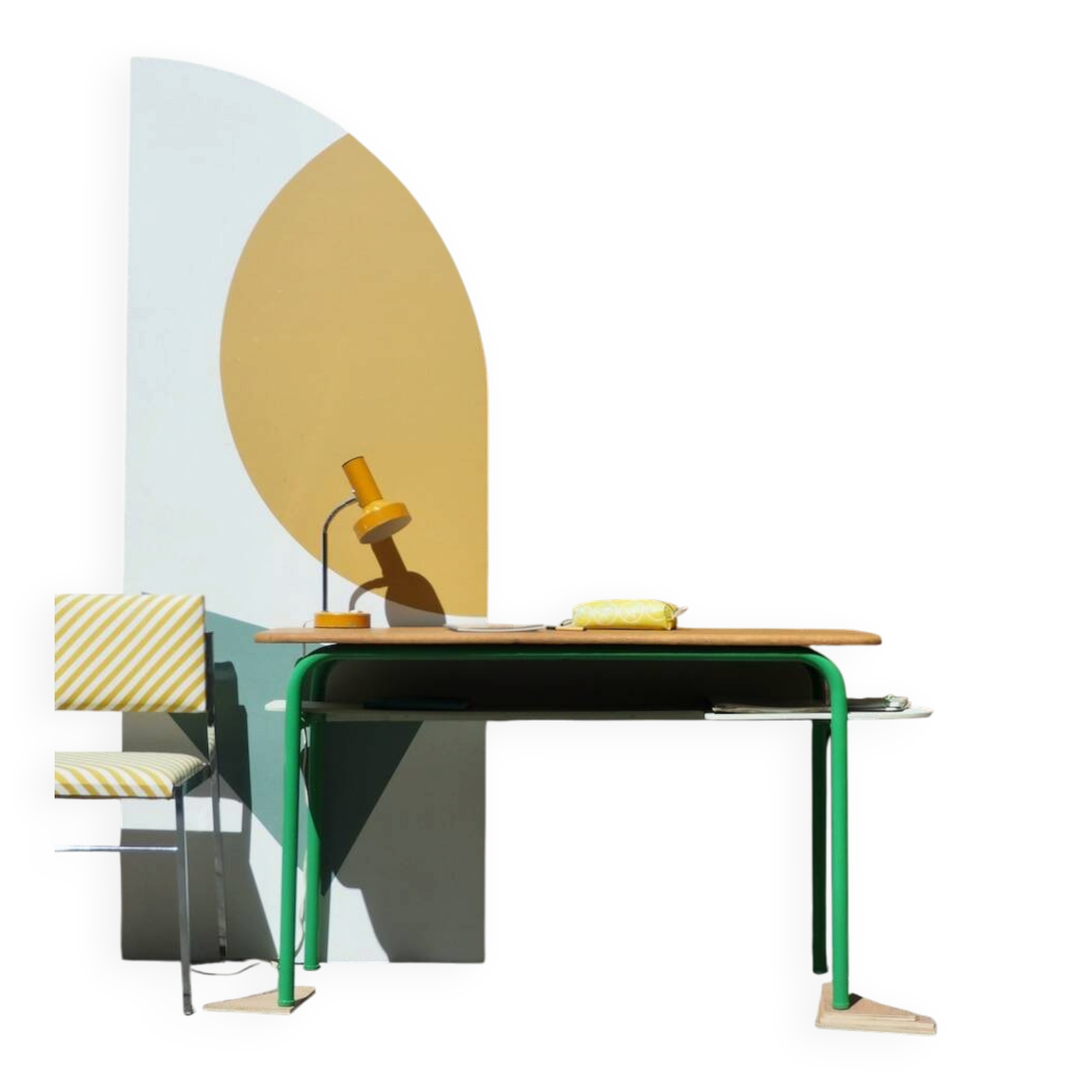 Bureau double d'école revisité