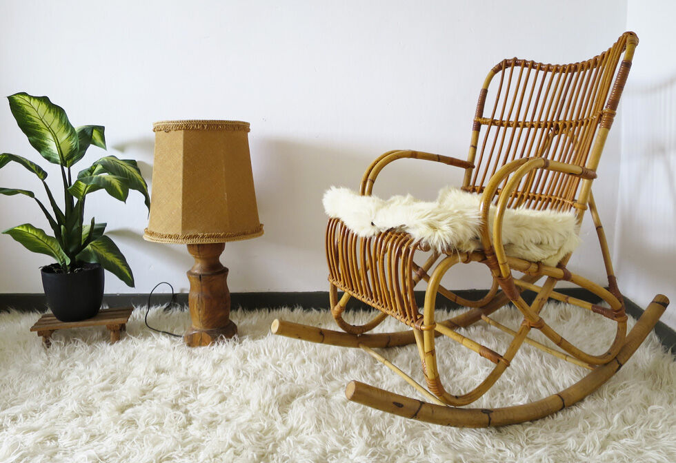 Rattan rocking chair