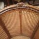 Louis xv style canned armchair