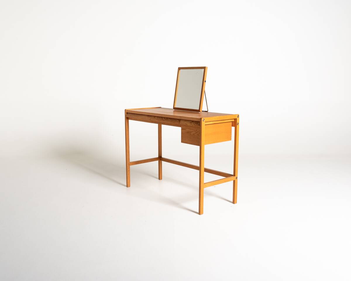 Scandinavian oak dressing desk, 1960s