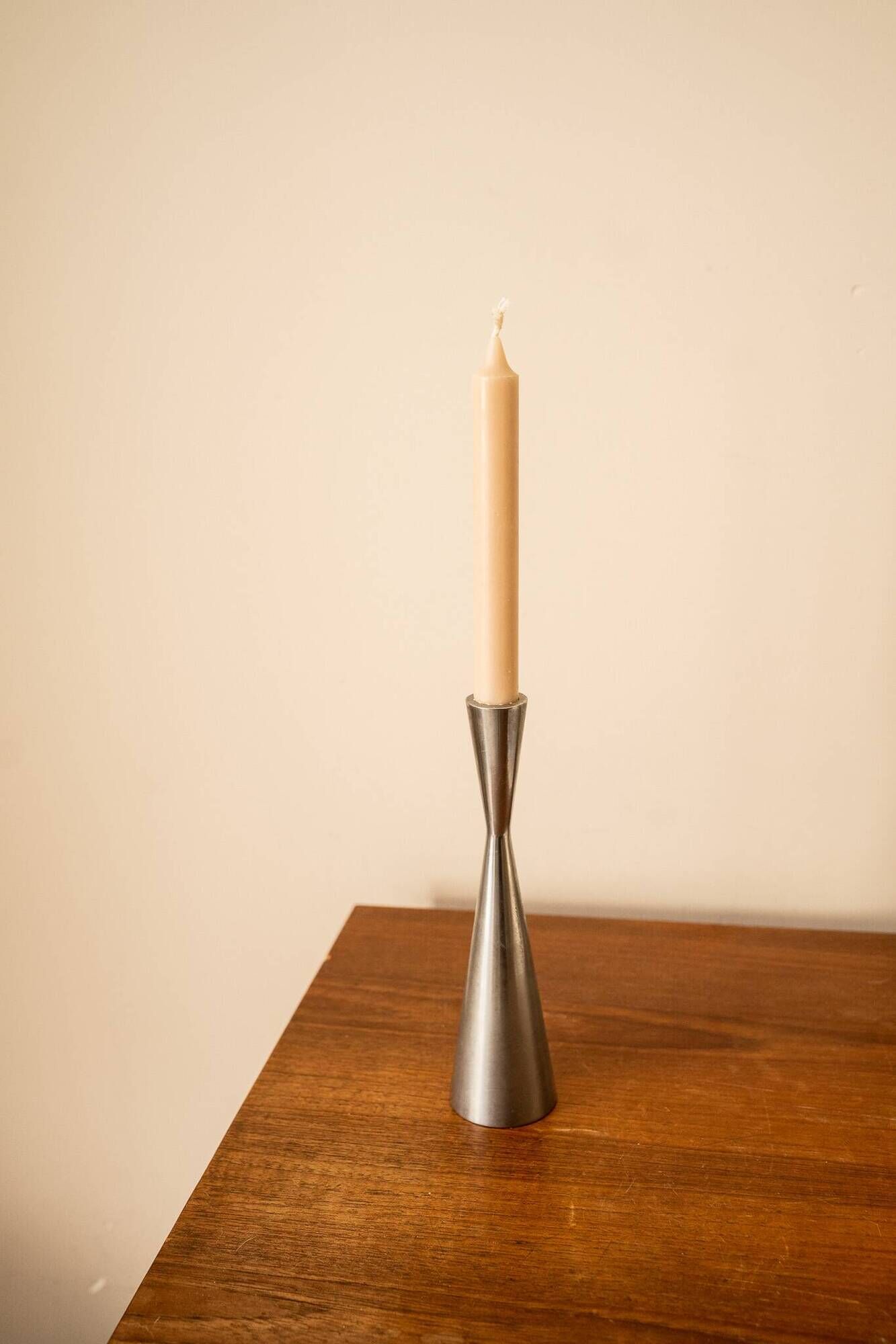 Vintage IKEA stainless steel candle holder