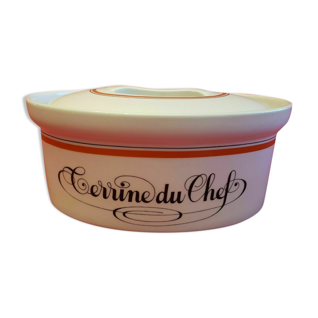 Terrine du chef porcelaine auteuil service bistrot jacques lobjoy Selency