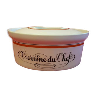 Terrine of chef porcelaine auteuil service bistrot jacques lobjoy