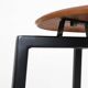 Tabouret danois extraordinaire / entièrement restauré / teck / acier / design moderne du milieu du siècle / industriel / années 1960