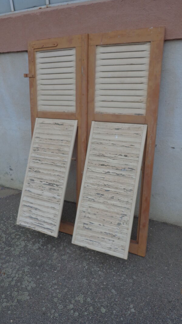 Double volets à crémaillère