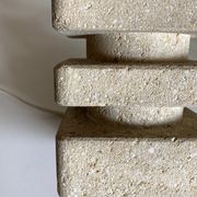 Lamp by Albert Tormos in limestone of the Luberon, Saint Tropez 1970
