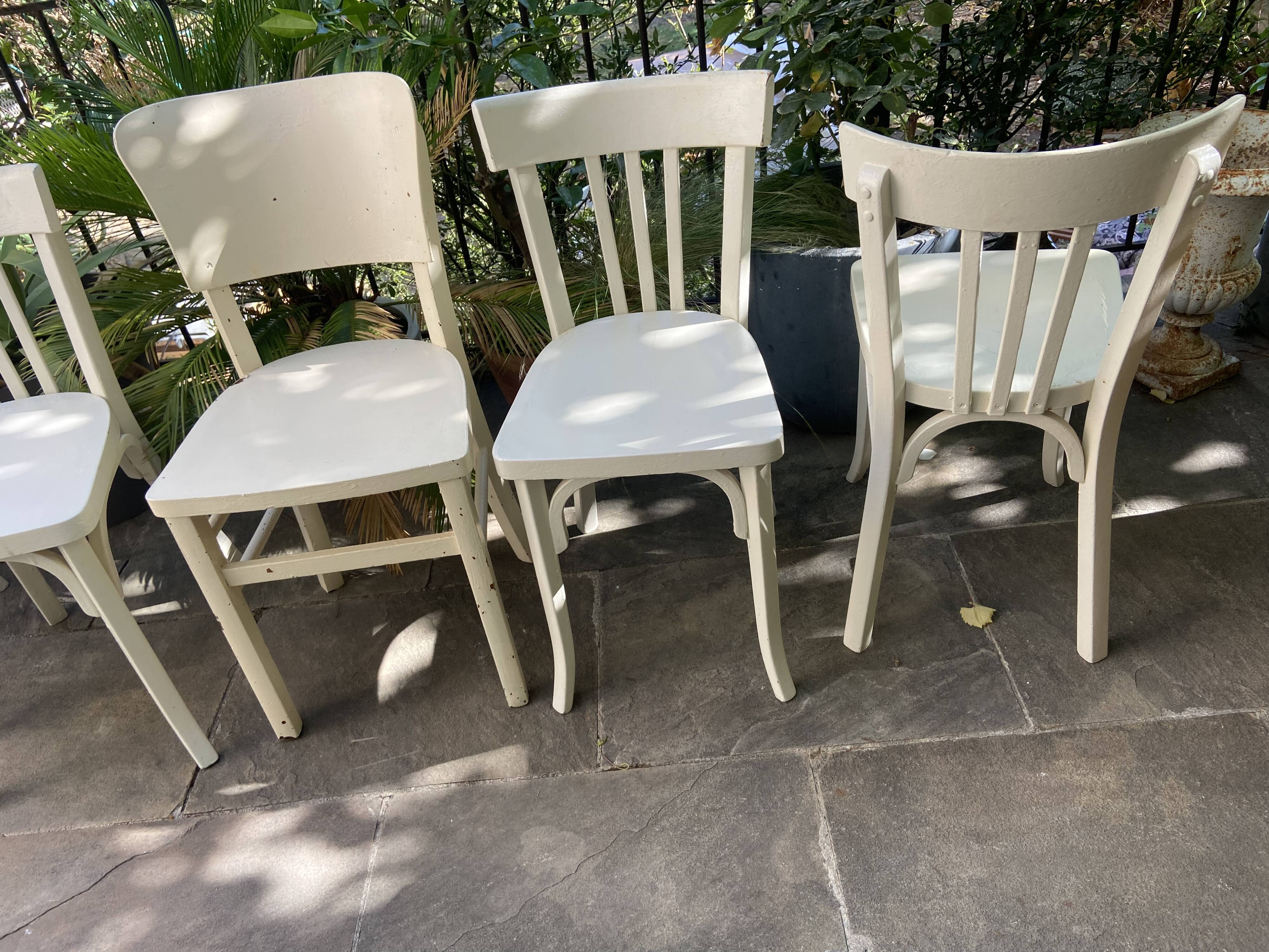 Série de 6 chaises bistrot Baumann vintage