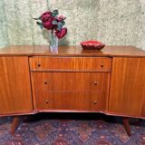 Mid century retro vintage teak small sideboard by William Lawrence 1960