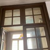 Double separation doors with transom and beveled glass 20th century