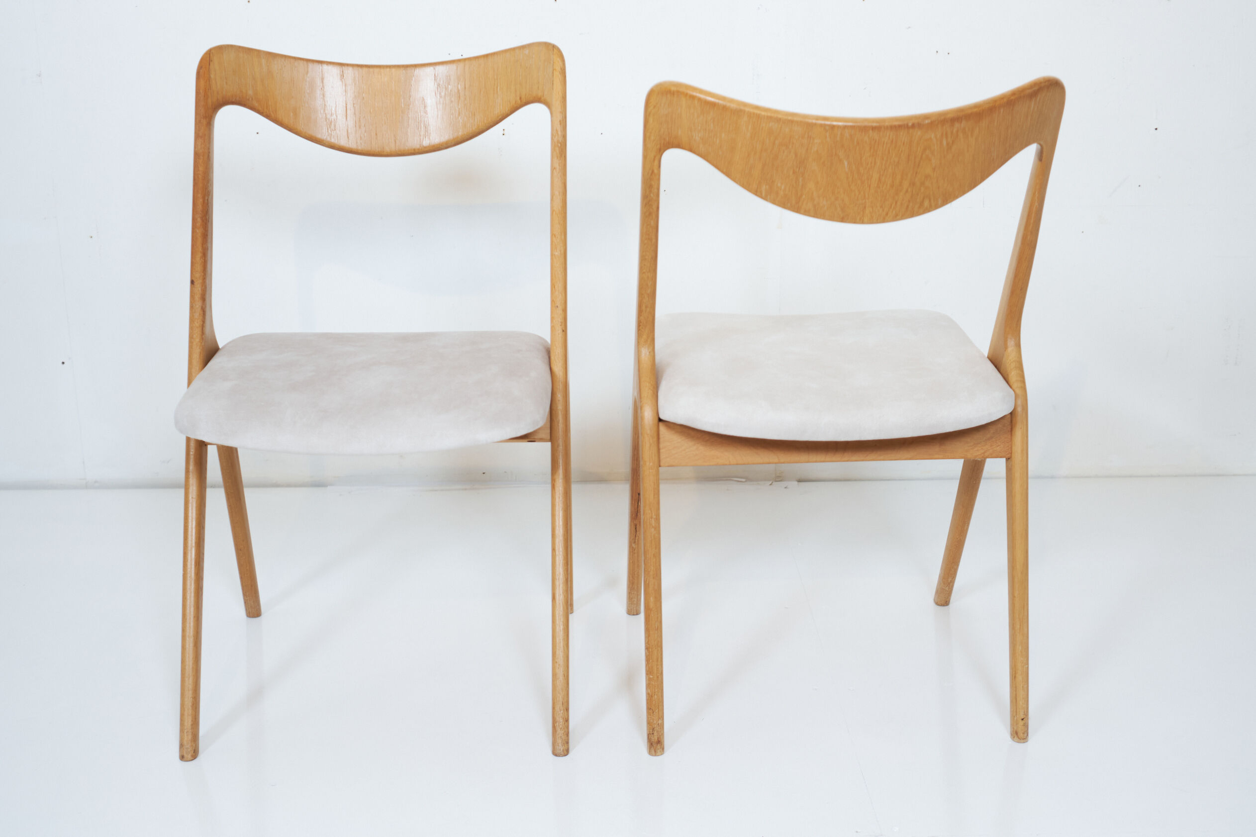 Set of 6 oak chairs by Albin Johansson & Sons 1960