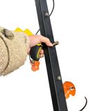 Vintage orange eye ball / suspension with 2 light points.