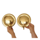 Pair of Swedish Mid-Century Brass Wall Sconces
