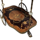 Marquetry service trolley