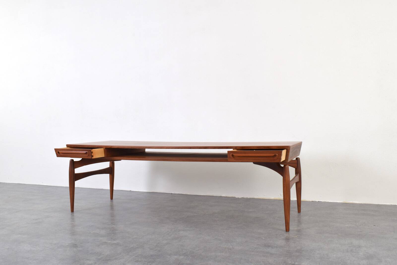 Mid-Century Teak Coffe Table by Johannes Anderen for Trensum Möbelfabrik