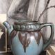 Denbac art-deco pitcher in flammé sandstone