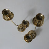 Pair of brass candlesticks