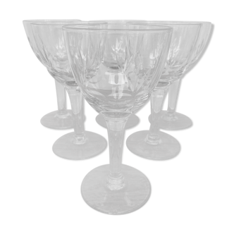 Set of 6 wine glasses