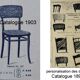 Set of 3 chairs no. 57 Thonet - 1910