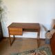 Vintage desk sled legs oak veneer