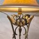 Art Nouveau lamp, chiseled bronze, old Majorel style base, signed glass paste basin 57x38