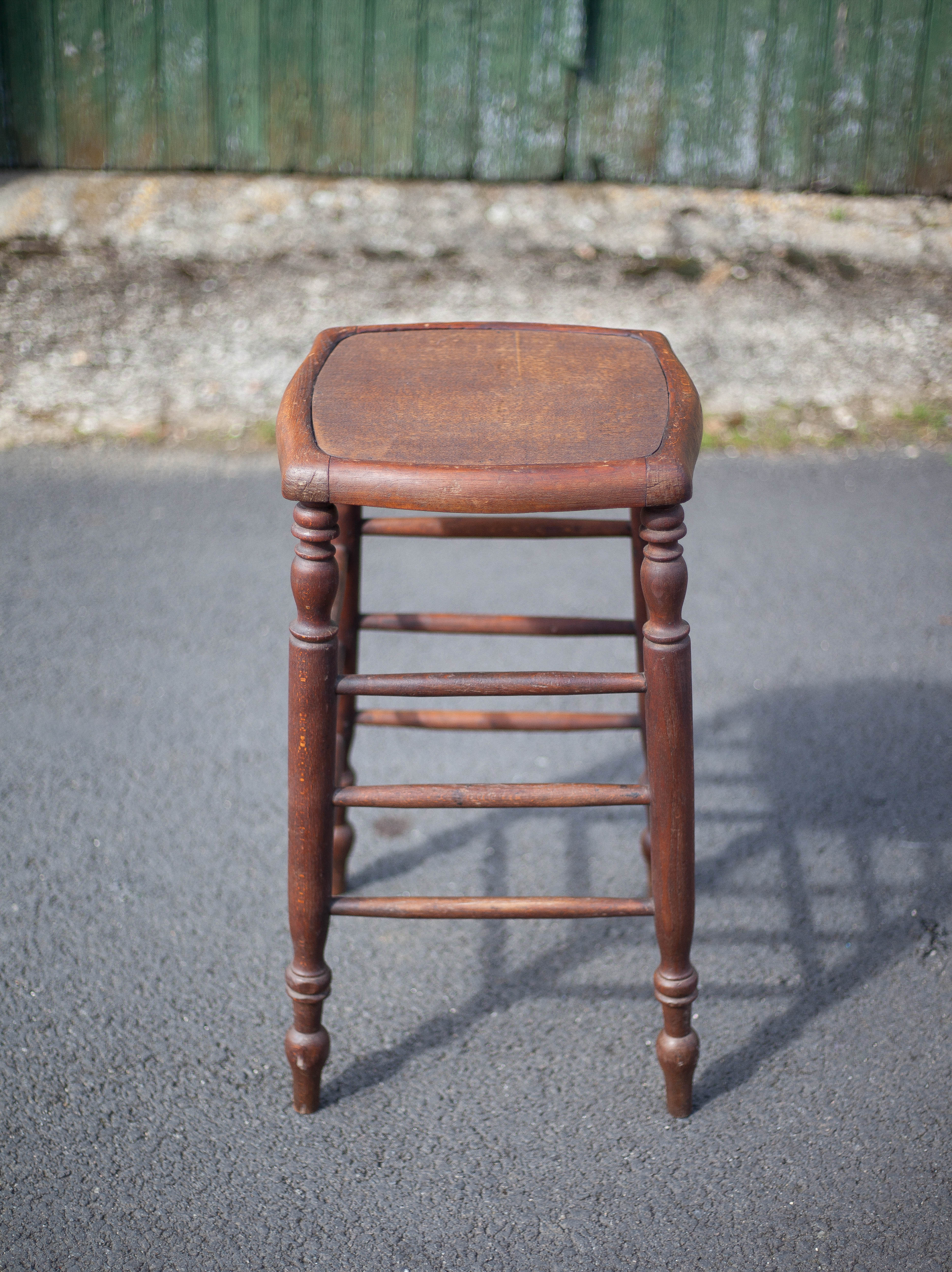 Wooden stool, bar stool