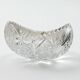 Oval salad bowl in cut crystal from Lorraine 1960 - crystal fruit bowl