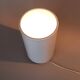 White metal tea light lamp, 1970.