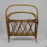 Rattan magazine holder