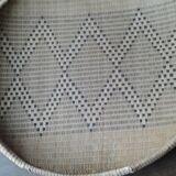 African braid basket mural