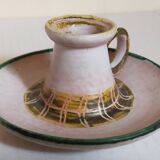 Duo of 50s ceramic hand candle holders