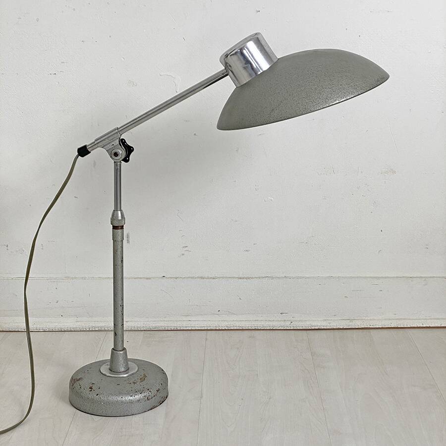 Vintage architect lamp 1950s design by Louis Ferdinand Solere
