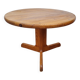 Table basse scandinave en pin massif piètement tripode style chalet suédois
