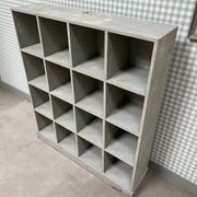 Large distressed wooden locker cabinet (renovated)