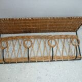 Wicker wall coat-hanger 1960