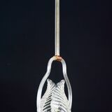 Lovely transparent Art Deco Barovier e Toso pendant light Murano glass, 1930s