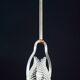Lovely transparent Art Deco Barovier e Toso pendant light Murano glass, 1930s