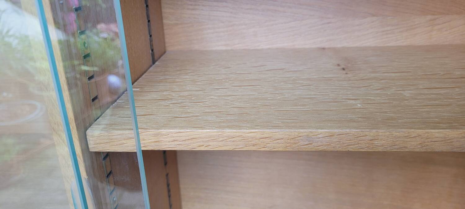 60's glass wall shelf