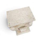 Console ou base de table en forme de coquillage Magnussen Ponte avec plateau en verre d'origine.