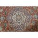 1970s Vintage Persian Handmade Wool Orange Oversized Area Rug 278x379