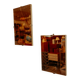 Miroirs rectangulaires vintage - lot de 2