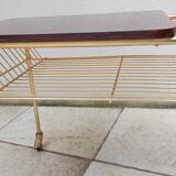 60s record player side table with wheels