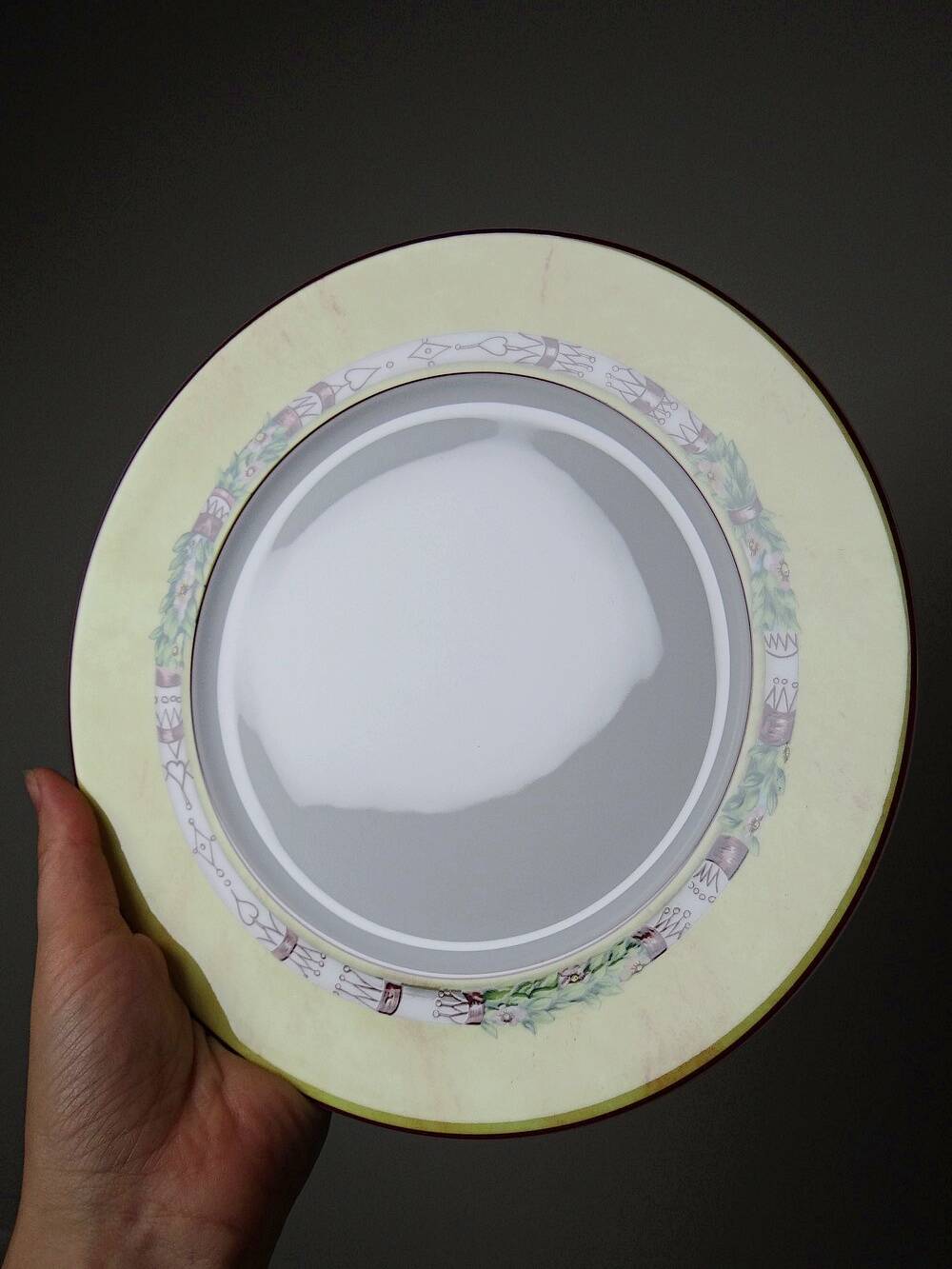 6 dessert plates Jean-Louis Coquet Limoges Terre de Sienne vintage