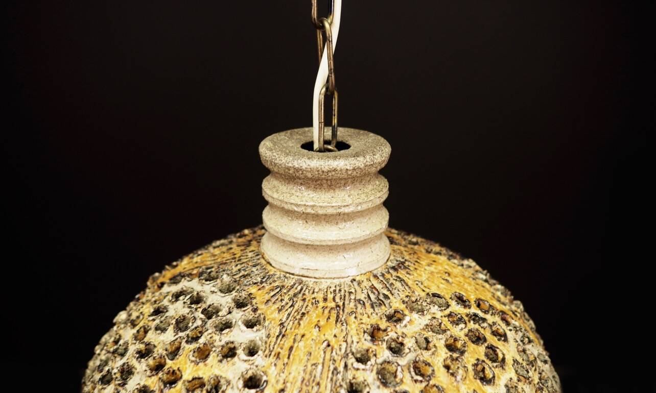 Ceramic chandelier, vintage style, 1960s, production: Denmark
