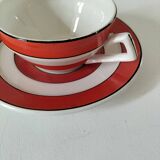 Vintage Art Deco cup and saucer – Sarreguemines