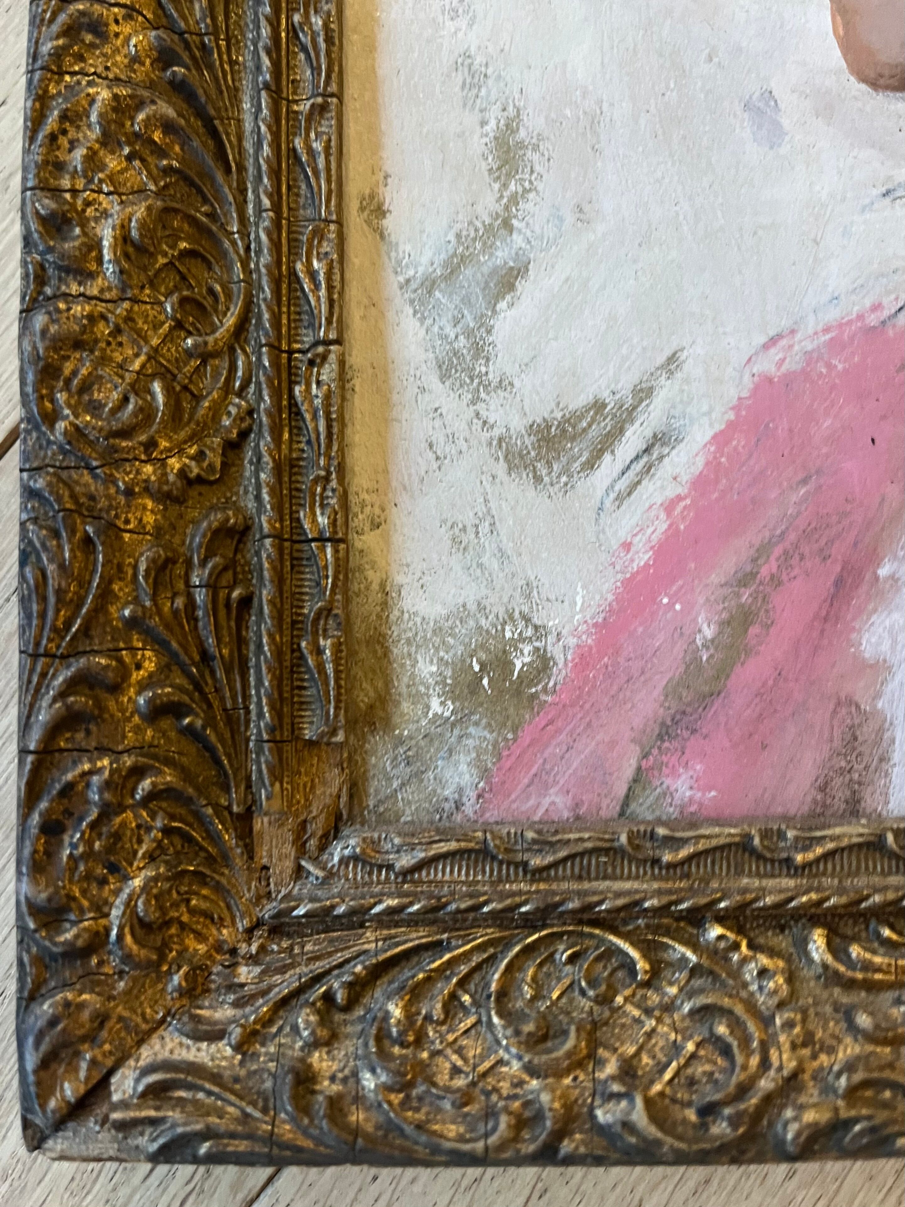 Young woman in profile