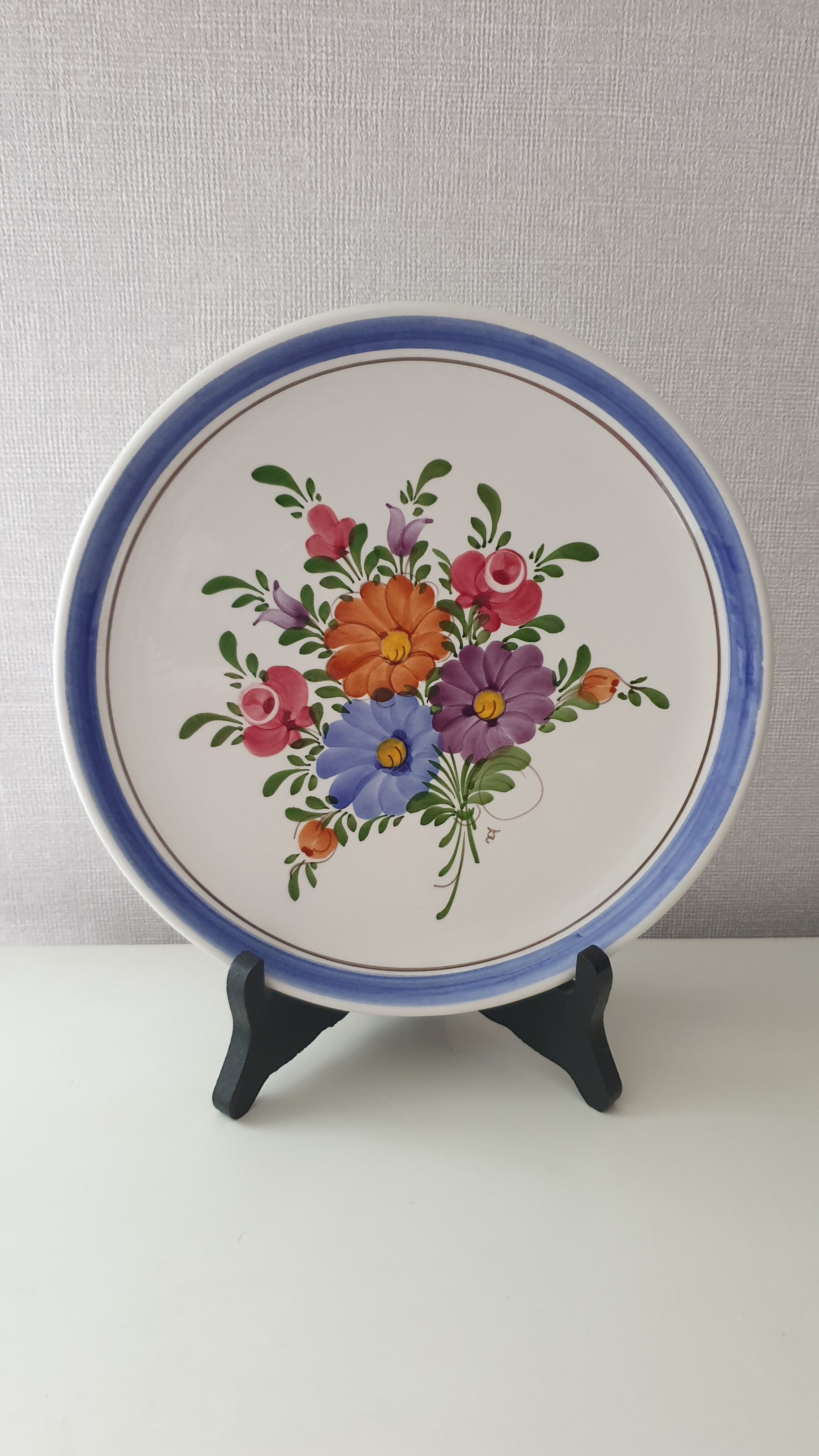 Vintage plate 1970s
