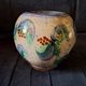 Very original vintage round-shaped vase.